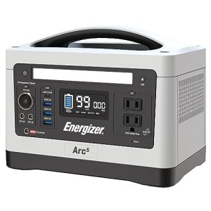 Energizer Arc5 LiFePO4 Portable Power Station with 9 Output Ports, 537.6Wh, 500W