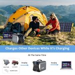 Epic 300 Portable Power Station 300W, 300Wh Backup Power Supply with 4*LED Lights and AC/DC/QC USB Ports, Solar Generator for Home Use, Camping, RV, and CPAP(Without Solar Panel)