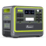FOSSiBOT F2400 Portable Power Station 2400W, 2048Wh LiFePO4 Battery Backup/6 x 110V AC 2400W Outlets (4800W Peak), 16 Ports, 1.5H Fast Charging, LED Solar Generator for Home Use Camping RV Emergency 1