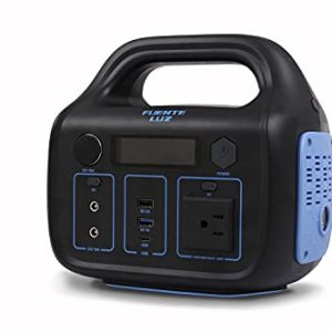FUENTE LUZ Portable Power Station 296Wh/80000mAh, Backup Lithium Battery Solar Power Panels Charging,110V AC Outlet/DC Ports/USB Ports/SOS Light,Outdoor Camping Traveling Home Emergency(Blue), 300