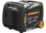 Firman W03083 Portable Inverter Generator; 3300W; Remote, Electric, and Recoil Start; Low Oil Shut Off; 120V; 1.8-gallon Tank; Up to 9 Hours of Run Time at 25% Load; Multi-featured Control Panel