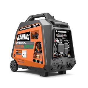 GENMAX Dual Fuel Generator,4600W ultra-quiet 159cc engine,Electric & Remote Start with CO Alert and LED light digital display,Ideal for Camping outdoor & Home backup power.EPA &CARB Compliant