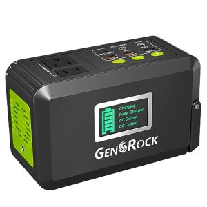 GENSROCK Portable Power Bank with AC Outlet, 24000mAh Portable Laptop Power Bank, 110V/120W Rechargeable Backup Lithium Battery for Power Outage Supplies Outdoor Camping Emergency CPAP