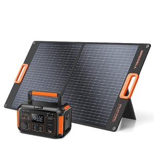GRECELL-500W-Portable-Power-Station-with-100W-Solar-Panel-20V-Solar-Generator-500W-AC-Outlet-Portable-Solar-Panel-MC-4-High-Efficiency-Battery-Charger-for-Home-Use-Camping-Outdoor-Trip-RV-0