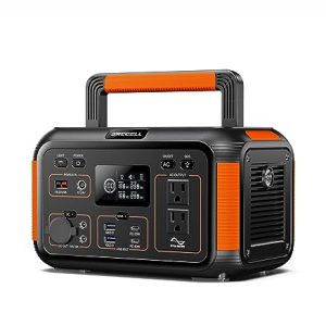 GRECELL Portable Power Station 500W Portable Solar Generator 444Wh Solar Powered Generator 110V/500W Pure Sine Wave AC Outlet PD 60W for Home Use Camping Outdoors Trip RV Emergency Backup (1000W Peak)