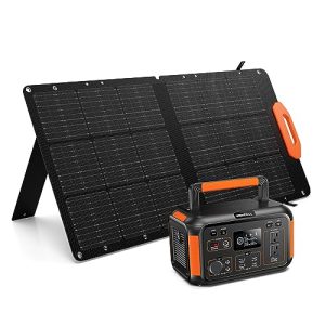 GRECELL-Portable-Solar-Generator-500W-with-Solar-Panel-100W-Portable-Power-Station-500W-AC-Outlet-Portable-Solar-Panel-215V-55A-for-Home-Use-Outdoor-Camping-Backup-Emergency-0