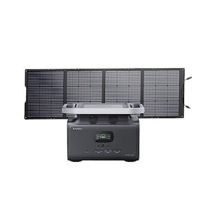 GROWATT Portable Power Station with 200W Solar Panels: Infinity 1300 Power Station with 1382Wh Lifepo4 Battery 1800W AC Output, 1.8H Full Charge Generators for Camping, Home, Emergency Backup