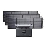 GROWATT Portable Power Station with 600W Solar Panels: Infinity 1300 Power Station with 1382Wh Lifepo4 Battery 1800W AC Output, 1.8H Full Charge Generators for Camping, Home, Emergency Backup