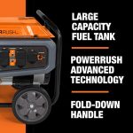 Generac 7721 GP3600 3,600-Watt Gas-Powered Portable Generator - COsense Technology - Powerrush Advanced Technology - Reliable Power for Emergencies and Recreation - 49 State Compliant