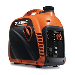 Generac 8251 GP2500i 2,500-Watt Gas Powered Portable Inverter Generator - Compact and Lightweight Design with Parallel Capability - Produces Clean, Stable Power - COsense Technology - CARB Compliant