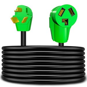 Gerguirry 3 Prong 25 Feet Dryer Extension Cord, 30 Amp NEMA 10-30P to 10-30R Heavy Duty Cord, Use for Dryer Power Extension and Level 2 EV Charging, 125V/250V 7500W 10-AWG Gauge, UL Listed