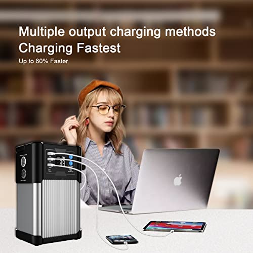 Inorising 350W Portable Power Station Generator Explorer Lithium Battery Backup Power Supply 110V AC Inverter for Outlet Outdoors Camping Fishing Emergency