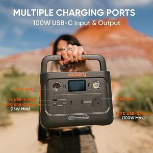 Jackery Explorer 300 Plus Portable Power Station, 288Wh Backup LiFePO4 Battery, Solar Generator (Solar Panel Not Included) for RV, Outdoors, Camping, Traveling, and Emergencies (E300Plus) (Renewed)