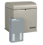 KOHLER Generators 12RESVL100 Amp Standby Indoor Generator, 12-Space with Load Center Automatic Transfer Switch, 12000-watt