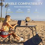LIPOWER 100W Portable Solar Panel 18V, Foldable Solar Charger for Jackery/Anker/FlashFish/Bluetti/Goal Zero/Rockpals Power Station and with USB, Type-C PD Output
