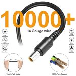 MJPOWER 30Ft Jackery Extension Cable 14AWG 8mm Solar Panel Extension Cable 8mm DC Power Plug fit Jackery SolarSaga 60W/100W Solar Panel to Jackery Portable Power Station Explorer 1000/500/300/240/160