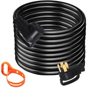 Mophorn 36Ft 50 Amp RV Extension Cord Durable Premium Power Cord RV 26.5mm Wire Diameter Extension Cord Copper Wire RV Cord Power Supply Cable for Trailer Motorhome Camper with Handles