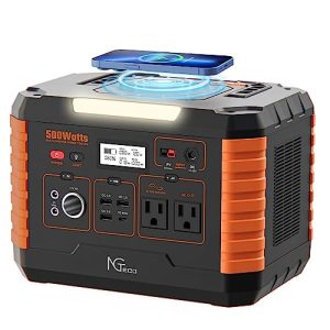 NGTeco-Portable-Power-Station-500W-Solar-Generator-Solar-Panel-Not-Included-with-LED-519Wh-Backup-Lithium-Battery-for-Outdoors-Camping-Travel-Hunting-Home-Blackout-0