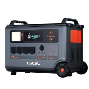 OSCAL PowerMax 3600 Portable Power Station, 3600Wh (Surge 6000W) LiFePO4 Expandable Solar Generator with 4xAC Outlets, 1.2H Full Charge, 10ms UPS for Home emergency, Outdoor Camping, Road Trips