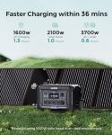 OUPES Mega 2 Portable Power Station 2500W, 2048Wh Solar Generator with 240W Solar Panel, Solar Battery Station Made for Emergency, Home Backup, Outdoor Camping RV/Van