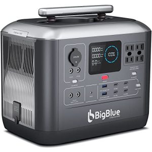 [PD 100W USB-C] BigBlue Portable Power Station 1075.2Wh, CellPowa1000 LiFePO4 Battery Solar Generator, 10ms UPS, Recharge 0-80% in 1.5Hrs, 4 AC Outlets Up to 2000W for Emergency, Camping, Power Outage