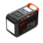 POWSTREAM-300W-Portable-Power-Station-Solar-Generator - 237Wh 64000mAh Lithium Iron Battery Pack Power Bank with AC Outlet 110V USB QC3.0 DC for CPAP Home Backup RV Emergency Travel RV