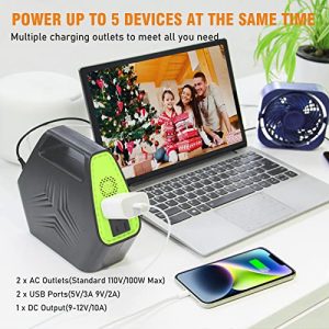 Portable Power Station 97Wh Portable Laptop Charger 26400mAh Battery Pack with AC Outlet 110V Laptop Battery Charger & Portable Power Stations 97Wh Power Bank 26400mAh Battery Pack Fasting Charging