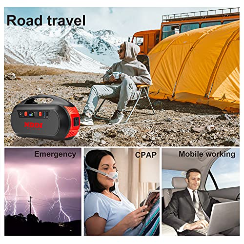 Portable Power Station, NDDI POWER 222Wh 60000mAh Camping Generator with Battery Pack AC DC Outlet and Flashlight, Portable Generators for Home Use, CPAP, Emergency Backup Supply, Hurricane, Outdoor
