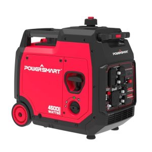 PowerSmart 4500-Watt Portable Inverter Generator, Gas Powered, RV-Ready, Wheels Handle Kit and Engine Oil Included, CARB Compliant