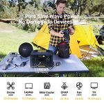 Powerness Solar Generator 1000 Portable Power Station with 120W Portable Solar Panel, Battery Powered Generator with 3x1000W AC Outlets (Surge Power 2000W) and PD 100W In/output for Outdoor Camping