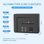 Powkey Portable Power Station 100W, 97Wh Small Portable Generator with AC Outlet, Fast Charging PD65W USB C, USB A, DC Port, 26400mAh Portable Laptop Charger for Outdoor Camping RV Home Battery Backup