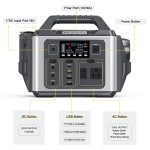 PryMAX 330W Portable Power Station with 110V Pure Sine Wave AC Outlet, 296Wh Mobile Solar Generator with DC/QC3.0/USB Port Power Supply, Solar Power Station with 80000 mAh Backup Lithium Battery