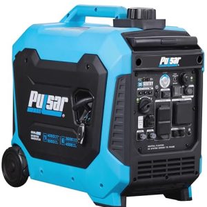 Pulsar PG5000BiSRCO Dual Fuel 30A RV Ready Portable Inverter Generator with Remote Start, CARB Compliant