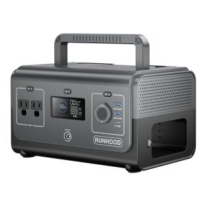RUNHOOD-HE600-MINI-Portable-Power-Station-Battery-Not-Included-2X600WPeak-1200-Pure-Sine-Wave-AC-Outlet-Modular-Solar-Generator-0