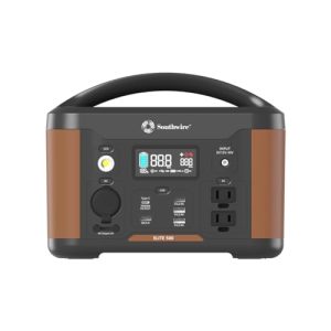 Southwire Elite 500 Series, 515Wh Backup Lithium Battery, 120V/500W Pure Sine Wave AC Outlet, Solar Generator (Solar Panel Not Included) for Home Backup Power, Emergency Power, Camping and more
