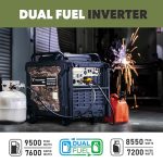 Truetimber 9500-Watt Dual Fuel Inverter Generator by Pulsar with Remote Start