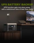 [Upgraded Version] ALLPOWERS R600 Super-Quiet Portable Power Station, 299Wh 600W LiFePO4 Battery Backup with UPS Function, 400W Max Input, MPPT Solar Generator for Outdoor Camping, RVs, Home Use