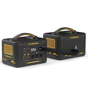 VTOMAN Jump 1500X Portable Power Station with Extra Battery, 1500W/2376Wh Durable LiFePO4 (LFP) Battery Station with 1500W AC Outlets, Regulated 12V DC, PD 100W, for Home Backup & RV/Van Camping