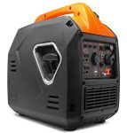 WEN 56203i Super Quiet 2000-Watt Portable Inverter Generator w/Fuel Shut Off, CARB Compliant, Ultra Lightweight, Black/Orange