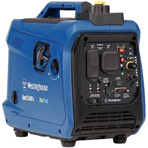 Westinghouse 2550 Peak Watt Super Quiet & Lightweight Portable Inverter Generator, RV Ready 30A Outlet, Gas and Propane Powered, CO Sensor, Parallel Capable, Long Run Time