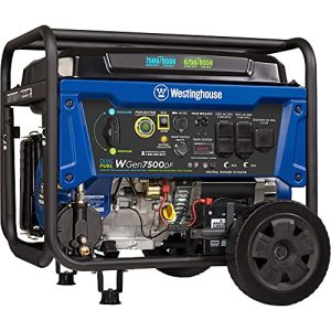 Westinghouse Outdoor Power Equipment 9500 Peak Watt Dual Fuel Home Backup Portable Generator, Remote Electric Start, Transfer Switch Ready, Gas & Propane Powered