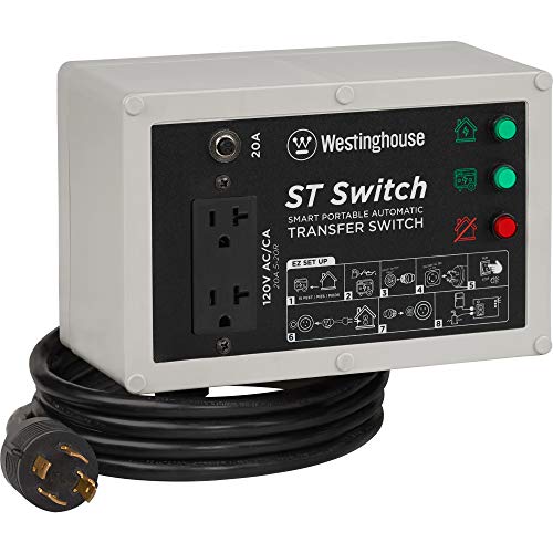 Westinghouse ST Switch with Smart Portable Automatic Transfer Technology + Westinghouse WGen Generator Cover