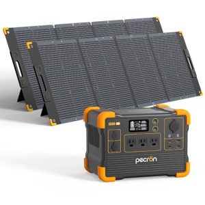pecron E600LFP Solar Generator 614Wh with 2x200W Solar Panels Included Solar Generator with Panels Included