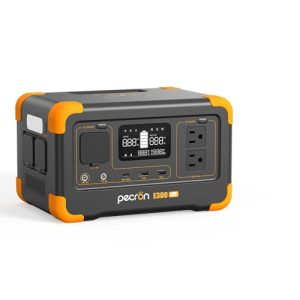 pecron Portable Power Station E300LFP, 288Wh Solar Generator, 2 Up to 600W AC Outlets Power Station, LiFePO4 Battery Fast Charging, Solar Power Station for Home Use, RV, Outdoor Camping, CPAP