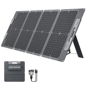 105W Ultra Lightweight Portable Solar Panel,100% Power Station Compatible, New Carbon Fiber Material, A-grade Premium High-Efficiency Monocrystalline PV Module, Ideal for Outdoor Camping,RV
