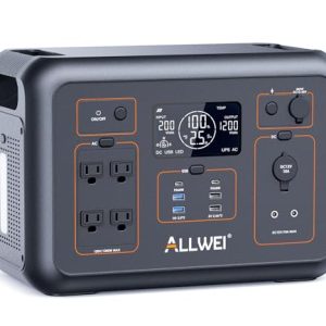 ALLWEI-LiFePO4-Portable-Power-Station-1200W-1008Wh-Solar-Generator-with-UPS-Mode-15Hrs-Fast-Charge-4-AC-Outlet2400W-Peak-Power-Battery-Generator-for-CPAP-Camping-Outdoor-Emergency-0