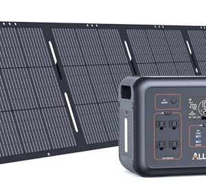 ALLWEI-LiFePO4-Solar-Generator-1200W-with-1-200W-Solar-Panel-Included-UPS-Home-Backup-1008Wh-Portable-Power-Station-4-AC-Outlet-Solar-Battery-Generator-for-RV-Camping-Outdoor-Power-Outage-0