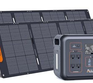 ALLWEI-LiFePO4-Solar-Generator-1200W-with-2-200W-Solar-Panel-1008Wh-Portable-Power-Station-Fast-Charge-in-15H-4-AC-Outlet-Solar-Power-Battery-Generator-for-CPAP-RV-Outdoor-Camping-Home-Use-0
