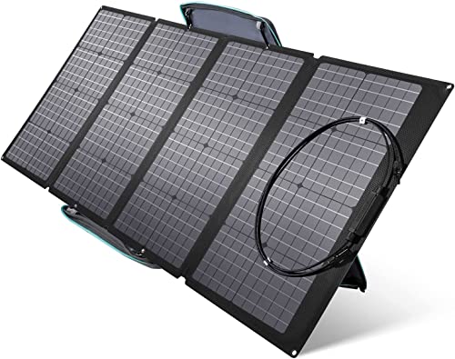 EF ECOFLOW RIVER 288Wh with 160W Solar Panel, Solar Generator 3x600W (X-Boost 1800W) AC Outlets, Portable Power Station for Outdoors Camping RV Hunting Emergency