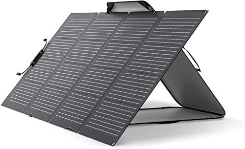 EF ECOFLOW RIVER 288Wh with 220W Solar Panel, Solar Generator 3x600W (X-Boost 1800W) AC Outlets, Portable Power Station for Outdoors Camping RV Hunting Emergency